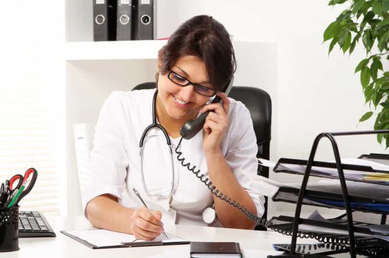 Tourist Doctor Services - Doctor on the phone with tourist